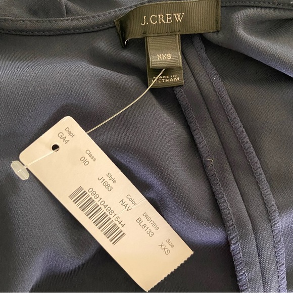 NWT J. Crew Sleeveless Ruffle Wrap Dress - Picture 4 of 6